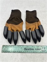 NEW Brown Garden Hard Claw Gloves