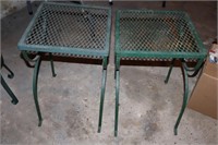 2 Wrought Iron Small Tables
