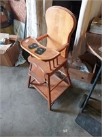 Wooden high chair