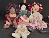 Vtg Handmade Dolls