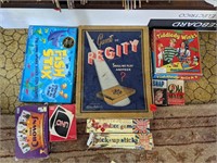 Lot of vintage board games (Main room)