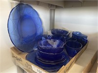 BLUE GLASSWARE COLLECTION