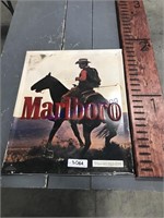 Marlboro tin sign, 17.5 x 21.5