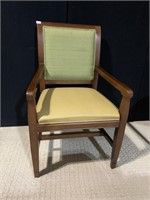 SHELBY WILLIAMS SIDE CHAIR W/ LEATHER SEAT AND
