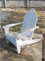 Wooden Adirondack Chair, Fair Condition