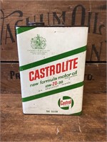 Castrolite Gallon Oil Tin