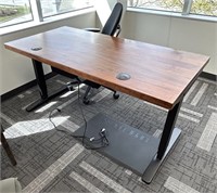 5' WOOD TOP ELECT SIT/STAND DESK