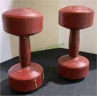 Curling dumbbells - 2- 6 pound curling