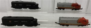 4 N scale engines; Rapido and Arnold