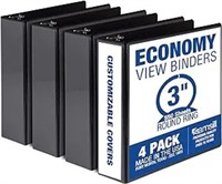 Samsill Economy 3 Inch 3 Ring Binder, Made In The