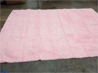 Jorkei PINK Area Rugs for Bedroom 7x10 Feet Plu
