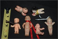 Miniature Doll lot w/ RD Signed Bisque Kewpie