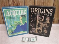 Vintage Acquire & Origins of World War II Games