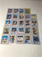 25- 1980's Baseball Cards