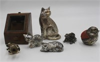 Mini Animal Figures & Small Wood Box