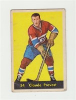 1960 Parkhurst Claude Provost Hockey Card