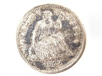 1852-O Seated Half Dime