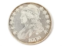 1830 Bust Half Dollar, Small O