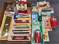 HO Scale train cars and accessories.   Look at