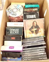VHS MOVIES & MUSIC CD'S