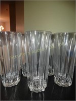 8 Tea glasses, 6"h