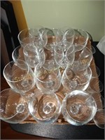 Misc Glassware - Wine, Champaign, cordials, etc.
