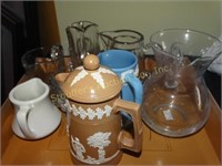 Assorted creamers - Wedgwood,etc tallest 5 1/2"h