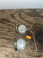 2 train pocket watches