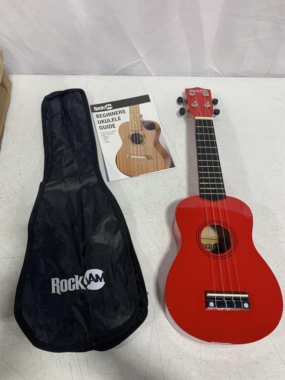 ROCK JAM, 21 IN. SOPRANO UKULELE BEGINNER SET,