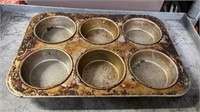 19 X MONEY ALUMINUM MUFFIN CUPCAKE PANS 6 CUPS