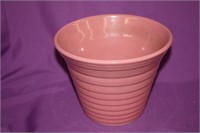 Pink pottery planter
