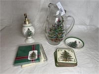 Collection of Spode Christmas Tree items