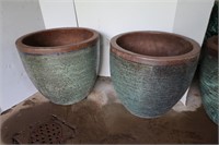 Pr. of Ceramic Planters-18x19"H