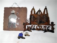 Stained Glass Cowboy Boots, Welcome Sign & More