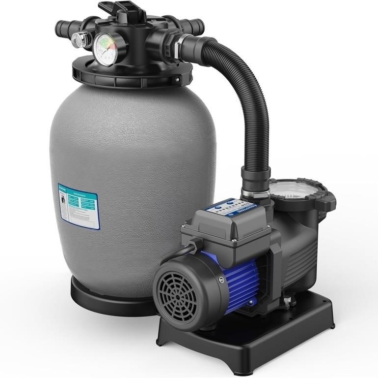 AQUASTRONG 12in Sand Filter Pump for Pool