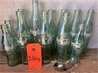 Vintage Glass Coc-a-Cola Bottle, Vintage Dr. Pep..