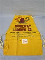 Ridgeway Lumber Co. Dubuque IA  Advertising Apron