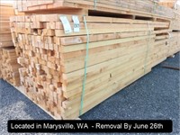 LOT, 3" X 3" FIR LUMBER AT APPROX 8' & 12'