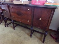 ANTIQUE SIDEBOARD WITH TWO DRAWERS, 2 DOORS