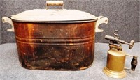 Copper Boiler & Brass Torch