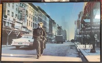 Framed James Dean Poster