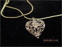 925 necklace & Heart Pendant-7.1 g