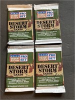 (4) UNOPENED Packs of Desert Storm Cards