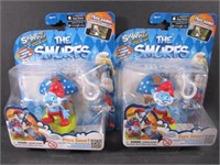 Two Swappz Papa Smurf Collectible Backpack Clips