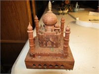 Carved Wooden Taj Mahal 2 Broken Pieces