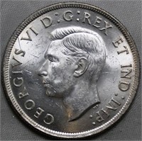 MS-60 Canada 1937 Silver Dollar