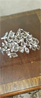 27 assorted  chandelier  crystals