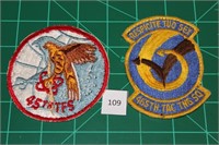 45th TFS; 465th TTS (2 Patches) 1970s USAF Militar