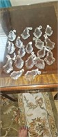 Group of large chandelier crystals 18 pcs