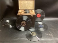 50+ 78 RPM Records in Container